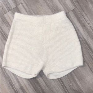 Fuzzy knitted shorts NEW W/OUT TAGS